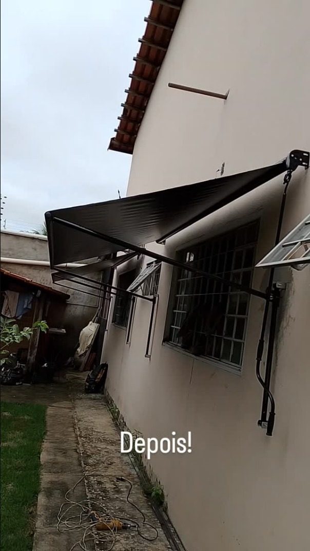 Toldo retrátil — depois da instalação